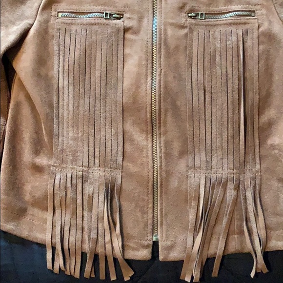 BCBG MaxAzria Suede Fringe Jacket - Picture 4 of 10